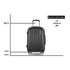 24" 66cm Luggage Trolley Travel Set Suitcase Carry On Hard Case TSA Lock Lightweight Black