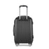 Wanderlite 24" 66cm Luggage Trolley Travel Set Suitcase Carry On Hard Case TSA Lock Lightweight Black