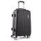 Wanderlite 28" 75cm Luggage Trolley Travel Set Suitcase Carry On Hard Case TSA Lock Lightweight Black