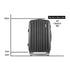 28" 75cm Luggage Trolley Travel Set Suitcase Carry On Hard Case TSA Lock Lightweight Black