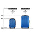 2pcs Luggage Trolley Set Travel Suitcase Carry On Hard Case Lightweight Blue