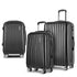 Luggage Set 3pc 20" 24" 28" Suitcase Hardcase Trolley Travel Black