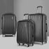 Luggage Set 3pc 20" 24" 28" Suitcase Hardcase Trolley Travel Black