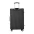 28" Luggage Trolley Travel Suitcase Set TSA Hard Case Lightweight Aluminum Black