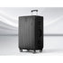 28" Luggage Trolley Travel Suitcase Set TSA Hard Case Lightweight Aluminum Black
