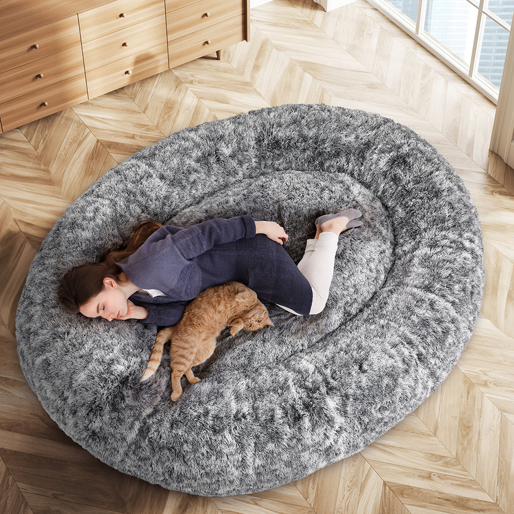 Memory Foam Pet Bed Grey Charcoal