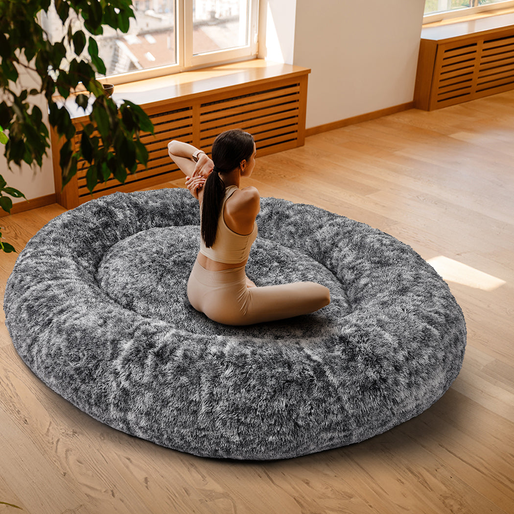 Memory Foam Pet Bed Grey Charcoal