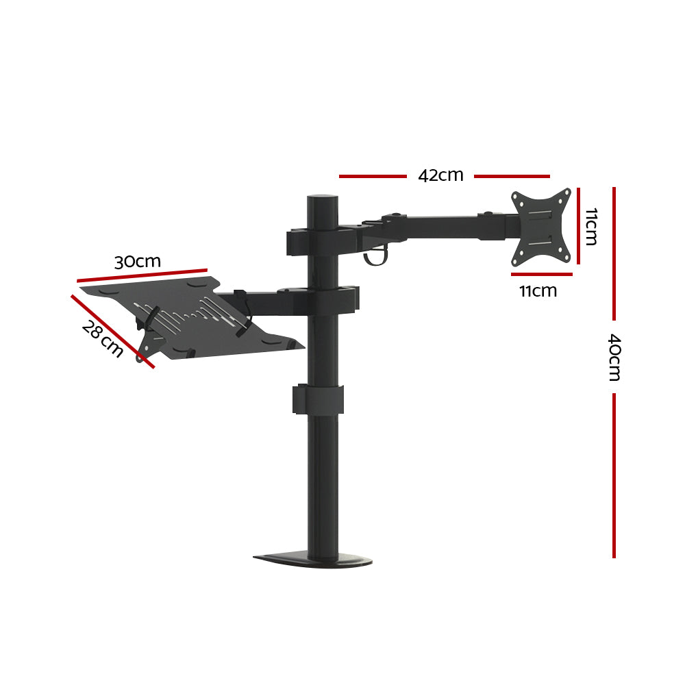 Artiss Monitor Arm Desk Mount Laptop Tray