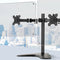 Artiss Freestanding Dual Monitor Arm Stand Adjustable VESA 32 Inch Steel Black