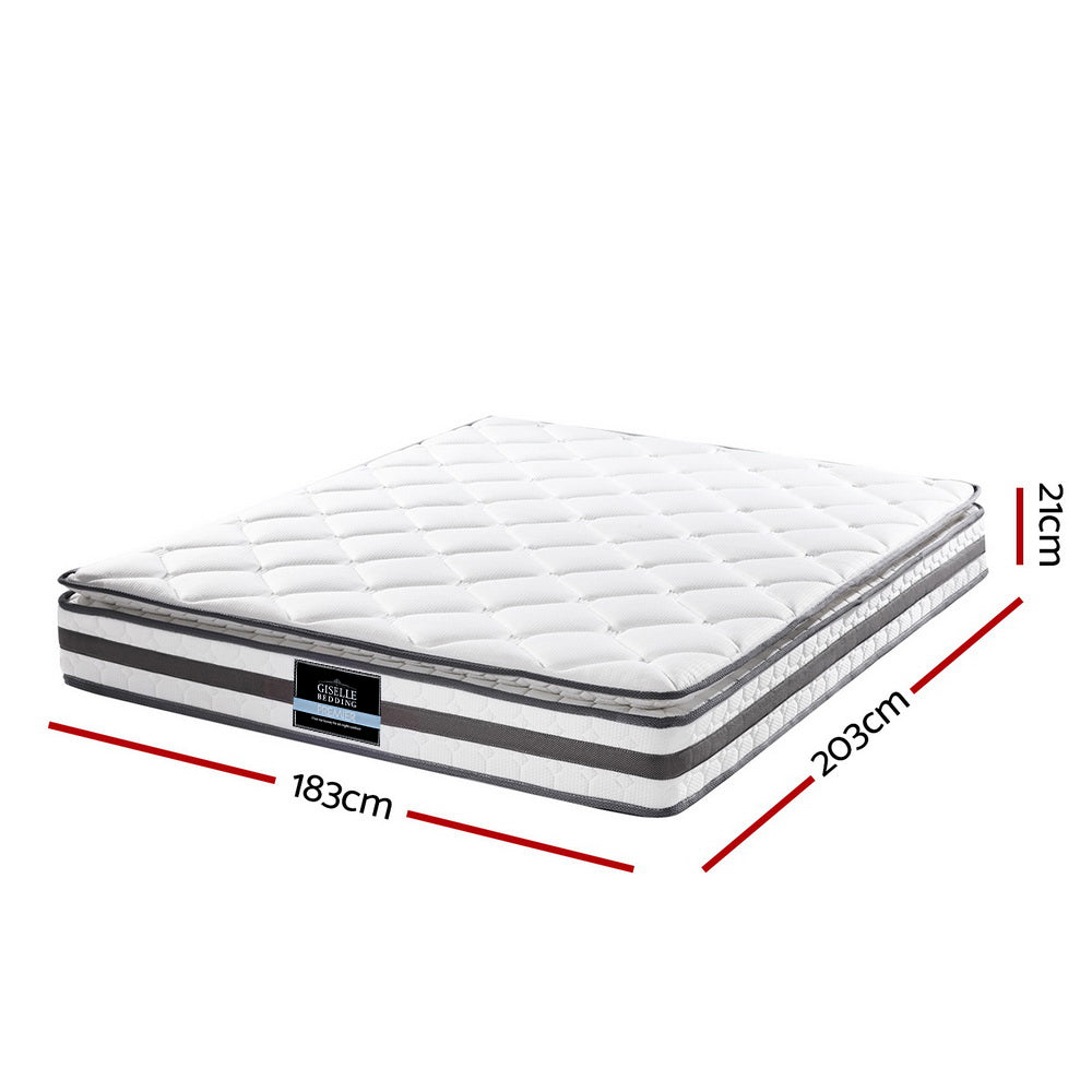 21cm Mattress Pillow Top King