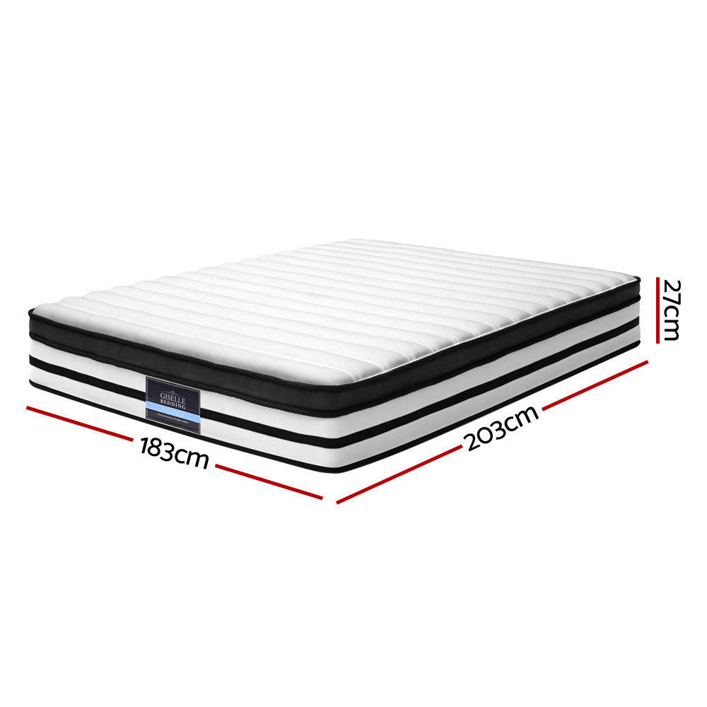 Giselle Bedding 27cm Mattress Euro Top King