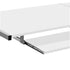 Computer Desk L-Shape Keyboard Tray Shelf White
