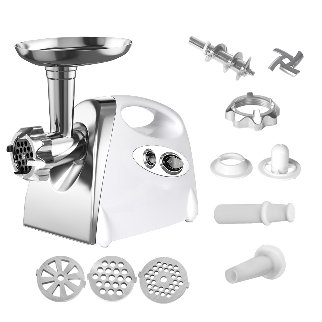 2800W Electric Meat Grinder Mincer Sausage Filler Kibbe Maker Stuffer Kitchen White