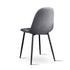 Dining Chairs Set of 4 Velvet Curved Slope Grey