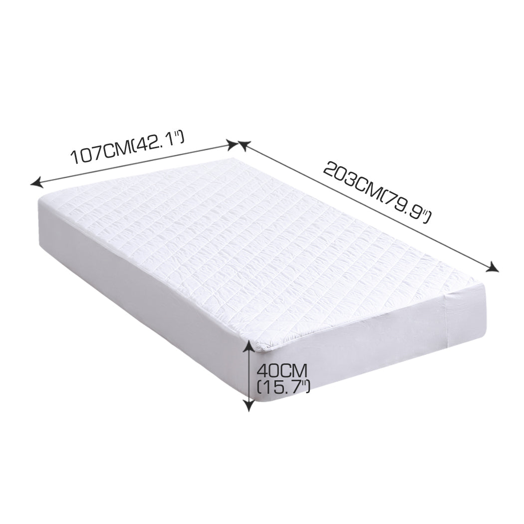 Fully Fitted Waterproof Microfiber Mattress Protector King Single Size