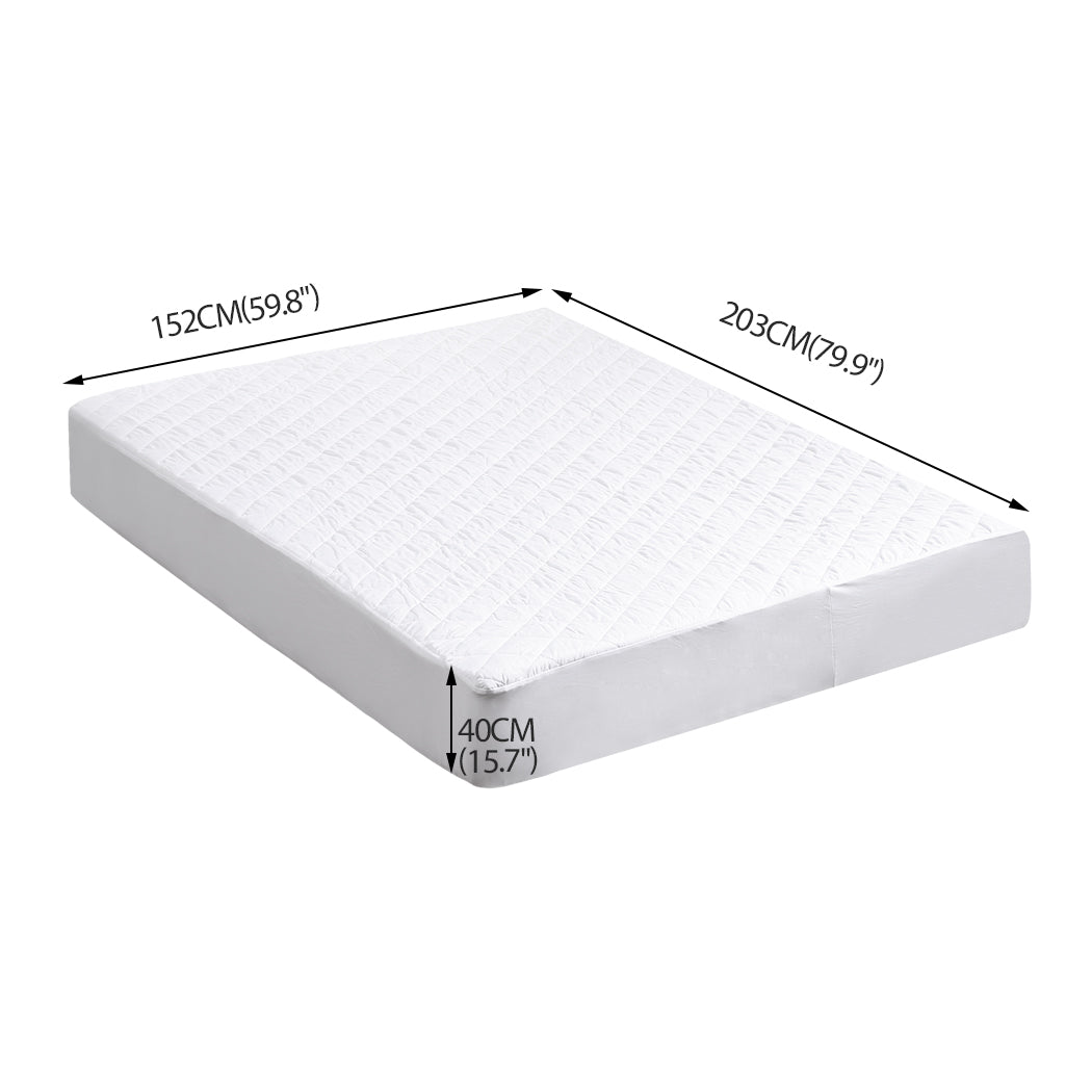 Fully Fitted Waterproof Microfiber Mattress Protector in Queen Size