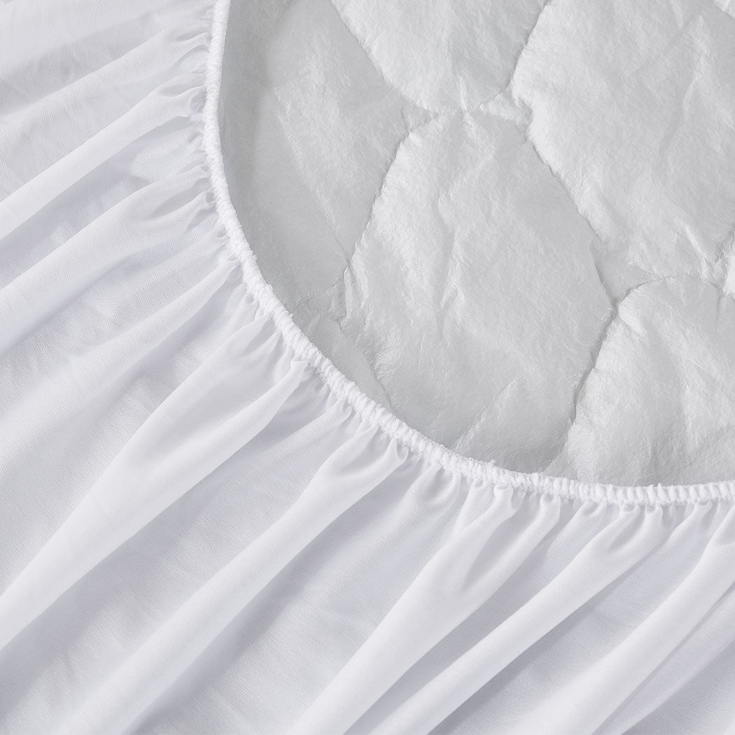 Mattress Protector Topper Bamboo Pillowtop Waterproof Cover Single