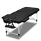 Massage Table 55cm 2 Fold Aluminium Massage Bed Portable Beauty Therapy Black