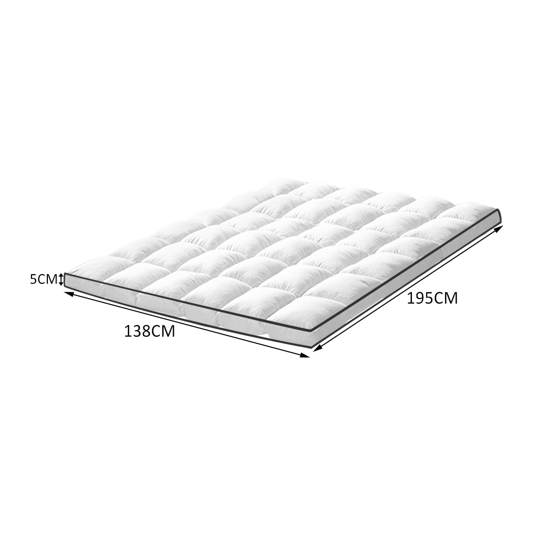 Bedding Luxury Pillowtop Mattress Topper Mat Pad Protector Cover Double