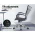 Office Chair PU Leather High Back Black