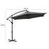 3M Outdoor Umbrella Cantilever Cover Garden Patio Beach Umbrellas Crank Grey