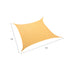 Sun Shade Sail Cloth ShadeCloth Canopy Outdoor Awning Cover Square Beige 3Mx3M