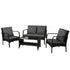 Outdoor Sofa Set Lounge Setting Wicker Table and Chairs Garden Patio Furniture