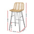 Gardeon 2x Outdoor Bar Stools Rattan Nature