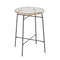 Outdoor Bar Table Wicker Dining Bistro Patio Balcony Glass Table Steel