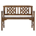 Outdoor Garden Bench Wooden Chair 2 Seat Patio Furniture Lounge Natural