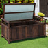 Gardeon Outdoor Storage Bench Box Wooden Garden Toy Tool Shed Patio Furniture Charcoal