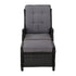 Recliner Chair Sun lounge Wicker Lounger Outdoor Furniture Patio Adjustable Black