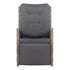 Recliner Chairs Sun lounge Wicker Lounger Outdoor Furniture Patio Adjustable Grey