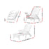 Gardeon Sun Lounger Folding Chaise Lounge Chair Wheels Patio Outdoor Furniture