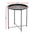 Coffee Side Table Steel Outdoor Furniture Indoor Desk Patio Garden