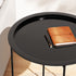 Coffee Side Table Steel Outdoor Furniture Indoor Desk Patio Garden