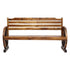 Outdoor Garden Bench Wooden 3 Seat Wagon Chair Lounge Patio Furniture