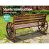 Outdoor Garden Bench Wooden 3 Seat Wagon Chair Lounge Patio Furniture