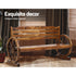 Outdoor Garden Bench Wooden 3 Seat Wagon Chair Lounge Patio Furniture