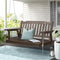 2 Seater Wooden Porch Swing Chair Hanging Bench 300kg Capacity