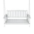 Gardeon Porch Swing Chair with Chain Garden Bench Outdoor Furniture Wooden White