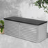 Outdoor Storage Box 390L Container Lockable Garden Bench Tools Toy Shed Black