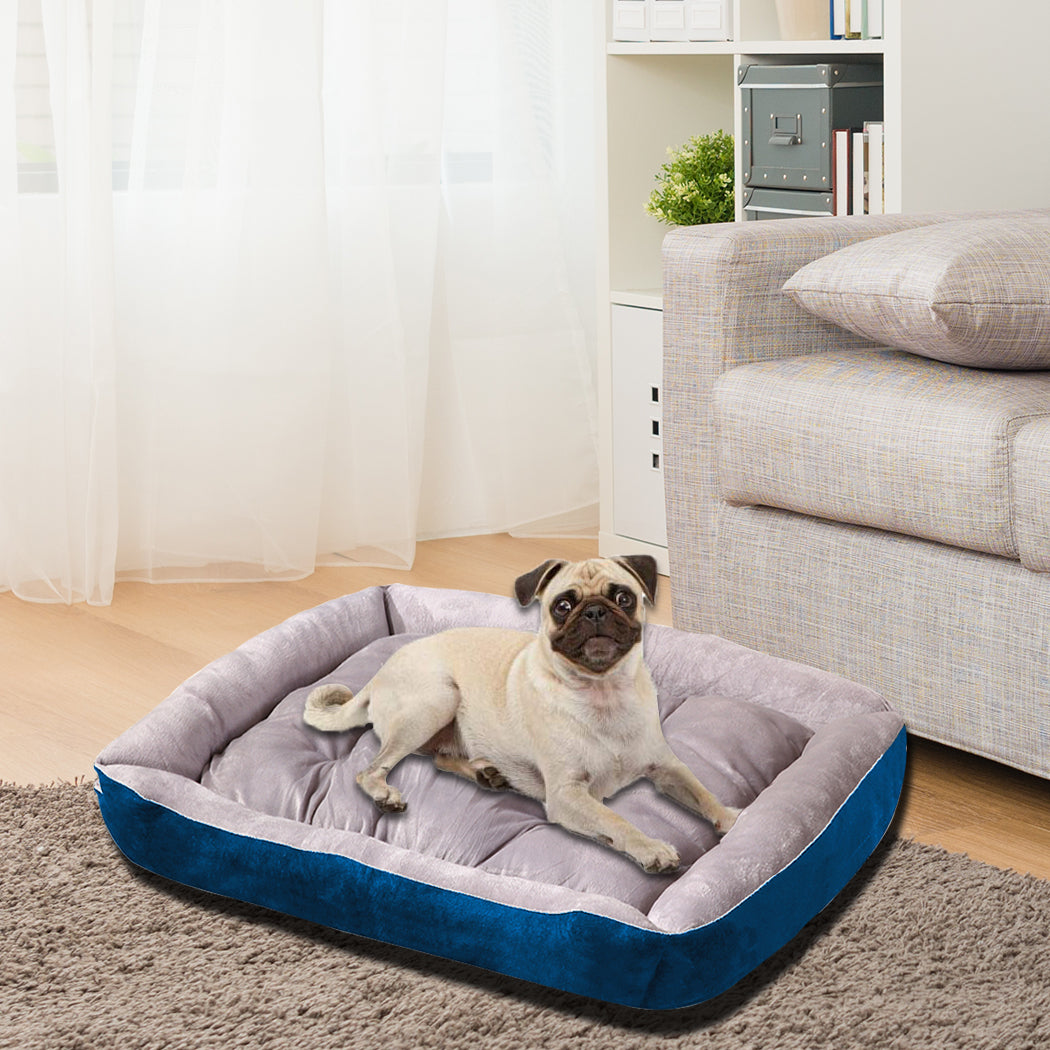 Pet Bed Dog Beds Bedding Mattress Mat Cushion Soft Pad Pads Mats M Navy