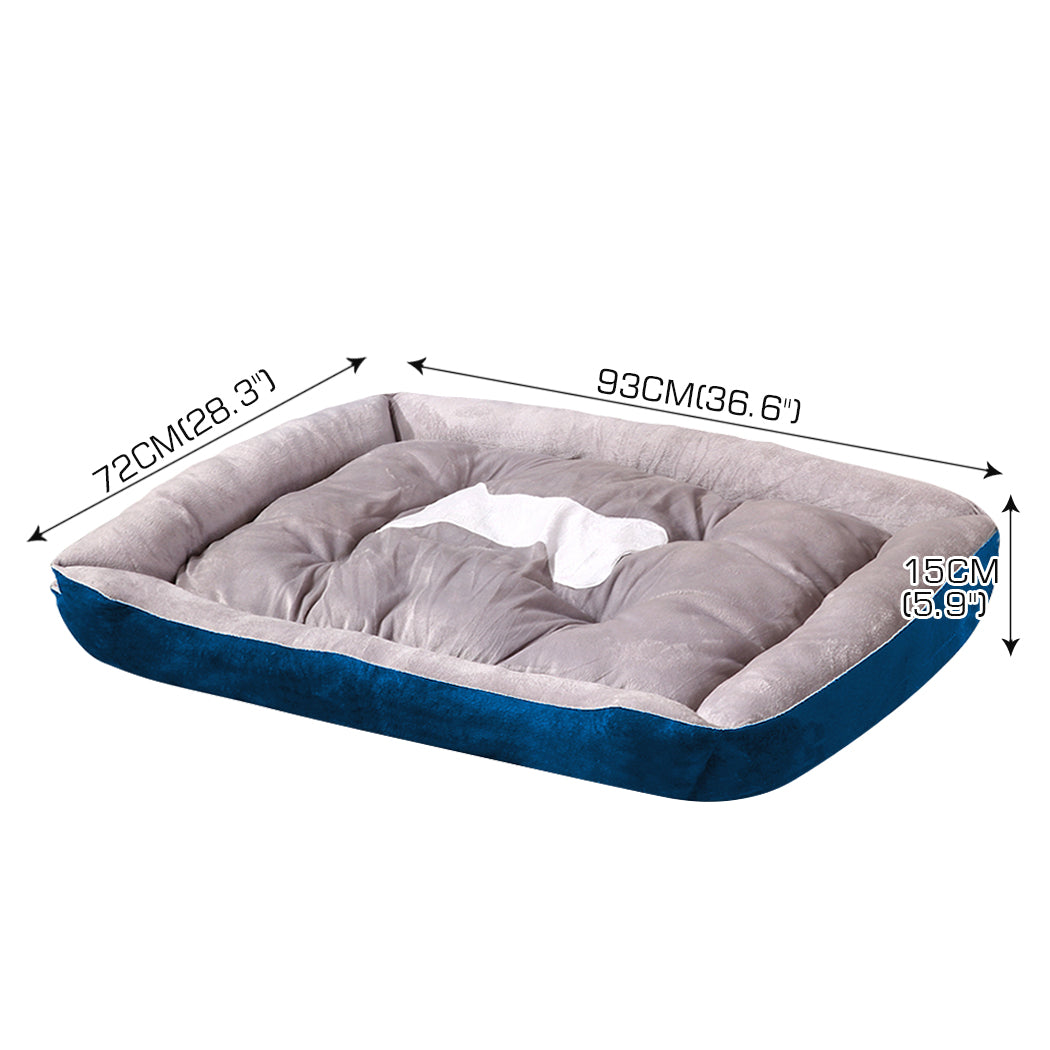 Pet Bed Dog Beds Bedding Mattress Mat Cushion Soft Pad Pads Mats XL Navy