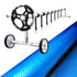 Pool Cover 500 Micron 10x4m Blue Swimming Pool Solar Blanket 5.5m Roller