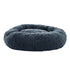 i.Pet Pet Bed Dog Cat 90cm Large Calming Soft Plush Bed Dark Grey