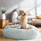 Large Calming Pet Bed Washable Dog Bed Light Grey
