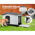 Dog Kennel House Extra Large Outdoor Plastic Puppy Pet Cabin Shelter XL Grey