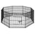 24" 8 Panel Dog Playpen Pet Fence Exercise Cage Enclosure Play Pen