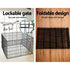 30" 8 Panel Dog Playpen Pet Fence Exercise Cage Enclosure Play Pen